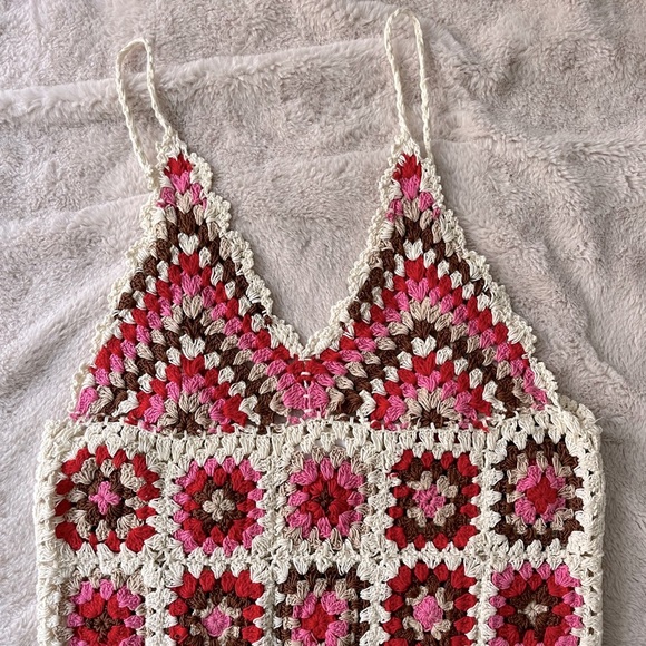 NWT MANGO Handmade Crochet Dress Size M - Picture 9 of 10